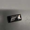 Metal F Emblem Badge Sport Nameplate Interior, Self-Adhesive 30mmx13mm