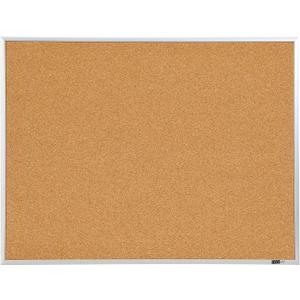 INNOVART Cork Bulletin Board 48"X36", Corkboard with Aluminum Frame, Cork Notice Board with 10 Push Pins, Wall Mounted Office Board, Cork Board Pin Board Bulletin Board for Home, Office, School