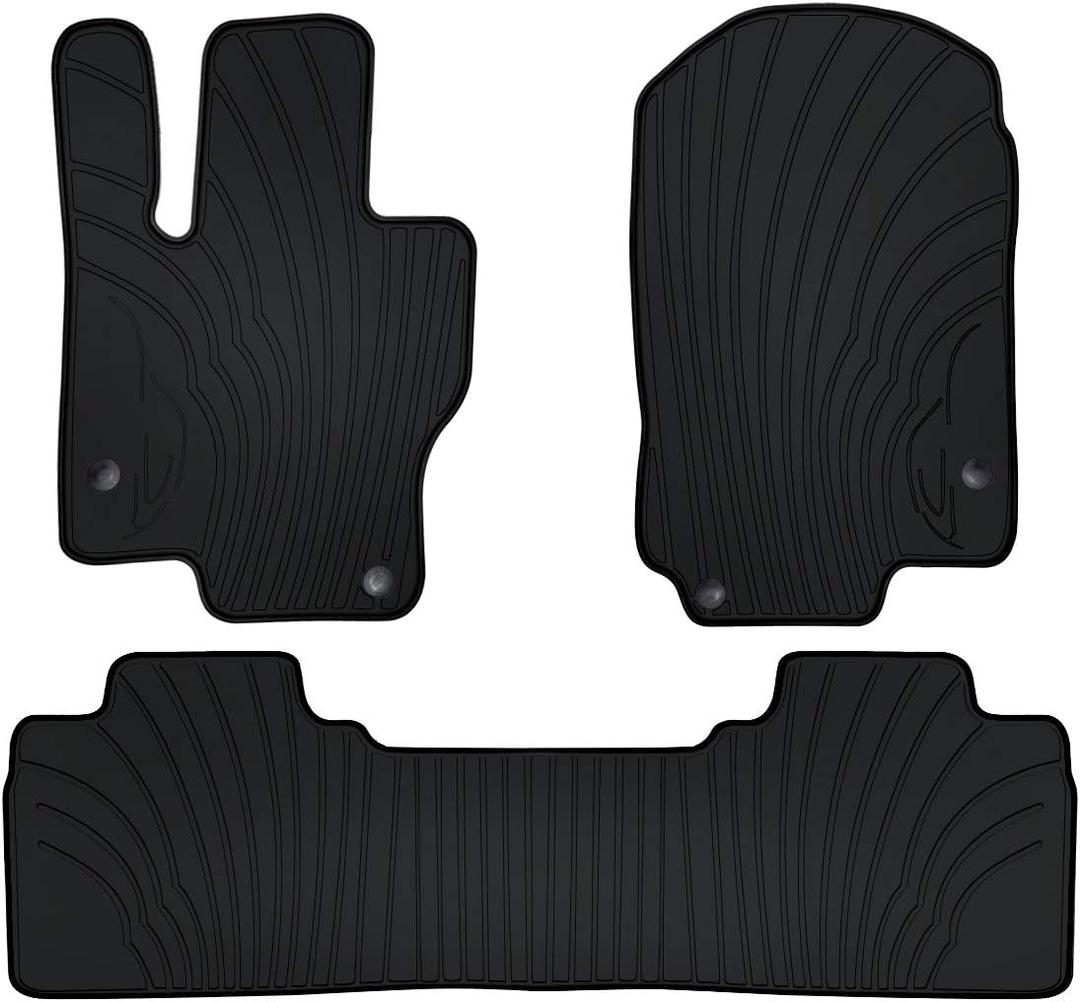 Car Floor Mats for Mercedes-Benz GLE 350 450 580 43/53/63 AMG 5-seat 2020-2025 Custom Fit (NOT for Couple) Rubber Full Black Auto Floor Liners Set All Weather Protection Heavy Duty Odorless