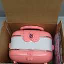 Hollyhi 58 Pcs Kids Makeup Kit for Girl, Princess Toys Real Washable Cosmetic Set with Mirror, Kids Makeup Sets for Girls, Play Make Up Birthday Gifts for 3 4 5 6 7 8 9 10 11 12 Years Old Kid (Pink) (Pink and White)