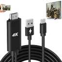 HDMI Adapter USB Type C Cable MHL 4K Video Converter Cord Compatible Samsung Galaxy S24 S23 S22 S21 S20 S10 Note 20 LG V35 Android Phone iMac MacBook for Mirroring & Charging to Projector Monitor TV