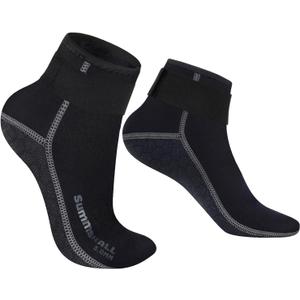 Neoprene Socks 3mm Wetsuit Socks Anti-Slip Keep Warm Diving Socks Swim Socks Water Sport Swimming Surfing (X-Small, Low Cut-black)