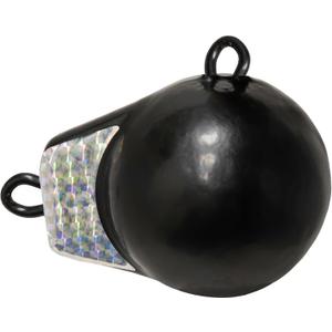 Extreme Max 3006.6949 Coated Ball-with-Fin Downrigger Weight - 8 lbs. with Silver Flash