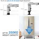 SEISSO Mini Fridge Stand Adjust Height 7"-8.2"-Large Adjustable Washing Machine Stand with 4 Adjutable Feet, Load Capacity 770LB. Refrigerator Stand, Washer and Dryer Pedestals Stand for Home Appliance Width 23"-32"