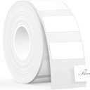SUPVAN T50M Series Label Maker Tape, 0.78" × 0.39" (20mm × 10mm) 600 Labels/ Roll Genuine Laminated Thermal Label Tape Refill, Waterproof Oilproof Highly Adhesive Auto Detect Labels, White