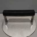 Manucode Stainless Steel Burger Smasher 3.25 LB  8 Inch Steak Weight for Smash Burgers, Bacon, Sandwiches | Dishwasher Safe, Preheatable Protein Press with Silicone Handle | Commercial BBQ Tool