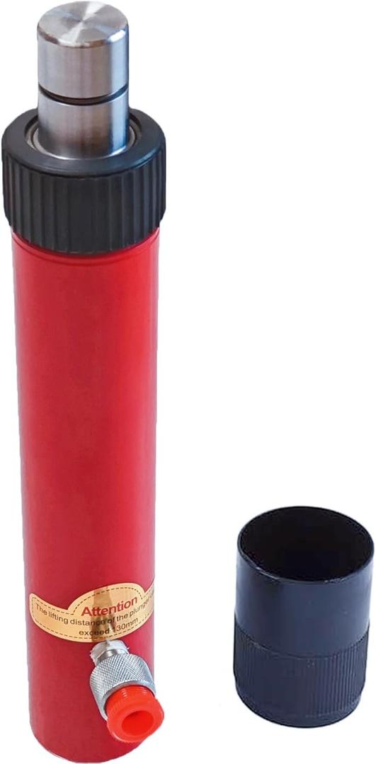 10 Ton Hydraulic Floor Jack Porta Power Ram Hand Jack Pump Car Auto Body Frame Repair Tool for Automotive Truck Farm Heavy Equipment Repair 22000lbs Red