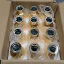 Christmas Gold Bud Vases, Small Bud Glass Vases for Centerpieces Set of 12 Golden Flower Vases for Wedding Home New Year Party Table Centerpieces Decor