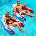 HeySplash Inflatable Tanning Pool Lounger Float, Suntan Tub for Adults, Blow Up Sunbathing Pool with Integrated Pillow and Cup Holder, Heavy Duty Tanning Bed for Backyard Lake Beach