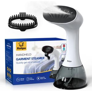 Rolipo Steamer for Clothes 1350W, Portable Handheld Clothes Steamer for Home & Travel, Upgraded 400ML Tank, Fast Heat-Up Wrinkle Remover with Leak-Proof Design