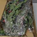 36 Inch Large Red Holly Branches 3 Pcs Christmas Burgundy Berry Stems Faux Artificial Holly Stems Cranberry Picks for Christmas Tree Decoration DIY Winter Home Vase Filler