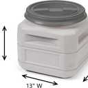 Mighty Tuff Airtight Dog Food Storage Container – 6 Gal, up to 24 lb Capacity – Cat and Dog Food Container with Twist Lid & Handles – BPA-Free, Made in USA
