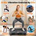 AXV Vibration Plate Fitness Platform Exercise Machine Vibrating Shaking Full Body Shaker Workout Vibrate Stand Shake Board Sport for Weight Loss Fat Burner for Gym Home Office