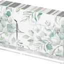 Napkin Holder, Clear Acrylic Napkin Dispenser for Disposable Hand Towels, Bathroom Vanity Organizer Tray Guest Paper Towels Holder Lucite Tray for Bathroom, Business, Restaurant, Hotel (rectangular)