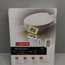 Delta Faucet Morgan Elongated Slow-Close White Toilet Seat with Non-Slip Seat Bumpers, White 811903-WH