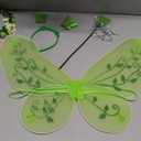Fairy Costume for Girls Princess Dress Birthday Party Halloween Costume Cosplay Dress up for Little Girls (9-10T, Green)