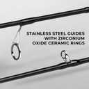 KastKing Crixus Fishing Rods,IM6 Graphite Spinning Rod & Casting Rod W/Zirconium Oxide Ring Stainless Steel Guides, Super Polymer Handle 6ft 6in-Medium Heavy - Fast-2pcs