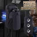 3X Stronger Magnetic Gym Bag - Water-Resistant Fitness Water Bottle Bag for Men and Women, Phone/Wallet Storage for Travel, Sport, Cycling, Workout, Christmas Gifts(Khaki)