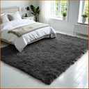 Eviva Fluffy 3x5 Rug - Fuzzy, Washable, Plush Feel - Shaggy, Kids & Girls Bedroom Rug for Modern Home Decor