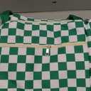 DALINDA Crochet Bag and Tote - Yarn Bag Crochet Storage Bag for Crochet Supplies, Crochet Accessories, Knitting Bag for Crochet Lovers, Ideal Crochet Gifts (Green Plaid)