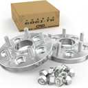 Customadeonly 5x120 Wheel Spacers for 2010-2024 Camaro,2014-2020 Impala, 2020-2024 Corvette C8, 2008-2019 CTS (2pcs 15mm Thick, Silver) 66.9mm Bore M14x1.5 Studs -Trimming Factory Studs May Required