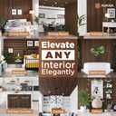 Avana Acoustic Wood Wall Panels 47.2 x 12.6 Inch Rustic Walnut Acoustic Panels 2 PCs Wall Panels for Interior Wall Decor for Homes, Offices, Studios Sturdy and Durable Wood Panels for Wall