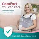 Zomaple Mastectomy Recovery Pillow with Strap, Swirly Gel Pack, Seat Belt Cover & Shower Lanyard Post-Op Essentials, Breast Augmentation/Reduction & Recovery Supplies Washable Cover for Comfort