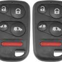 X AUTOHAUX 2pcs 307MHz OUCG8D-440H-A Replacement Smart Proximity Keyless Entry Remote Key Fob for Honda Odyssey EX with Power Sliding Doors 2001-2004 5 Buttons 72147-S0X-A02 (not Fit LX)