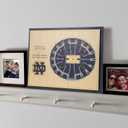 YouTheFan NCAA Notre Dame Fighting Irish 5 Layer StadiumView Wall Art, 13"L x 0.6"W
