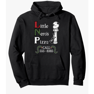 The Little Nero's Pizza Christmas, Funny Christmas Pullover Hoodie
Size S