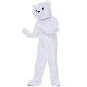 White Teddy Bear Mascot Costume Adult Christmas Dress Play Costume, Size XS