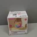 Mini Karaoke Machine, Portable Bluetooth Karaoke Speaker with 2 Wireless Microphones and Party Lights for Kids and Adults, Birthday Gifts for Girls Boys Family Home Party (Black)