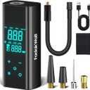 FADAKWALT Tire Inflator Portable Air Compressor, 150 PSI Cordless Air Pump with Digital Pressure Gauge, LED Light, Auto Shut-Off, for Car, Motorcycle, Bike, Ball  Not for Truck Tires