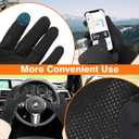 Moon Kitty Mens Lightweight Running Gloves Winter Waterproof Cold Weather (Small, Black)