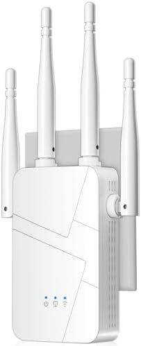 2025 WiFi Extender, 15888 sq.ft Internet Extender WiFi Booster, Long Range Wireless Repeater Signal Amplifier for Home, Mesh Wi-Fi 99% Faster | Broader Than Ever, Support 55+ Devices, 1-Tap Setup