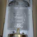 Table Lamp for Bedroom Living Room, Bedside Modern Nightstand Lamp with Glass Lamp Shape, 2700K 6W Glass Bulb Included(Gold).