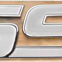 1Pc Front Door SS Decal Stickers 3D Nameplates Badge Emblem Compatible with Impala Trailblazer SS 15211285 Universal Vehicles, Cars, Truck (Chrome White)