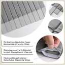 Stone Drying Mat for Kitchen Counter-Super Absorbent PU Dish Drying Mat, Quick Dry Stone Mat Kitchen for Dishes, Bottles & Cups, Large Foldable Stone Dish Drying Mat, Non-Slip Kitchen Mat (2416)