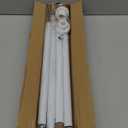 Tension Curtain Rod 30 To 63 Inch White Tension Rods Adjustable Spring Loaded Curtain Rods 7/8" Curtains Rods No Drilling Tension Rods For Windows Bedroom Closet Doorway Door