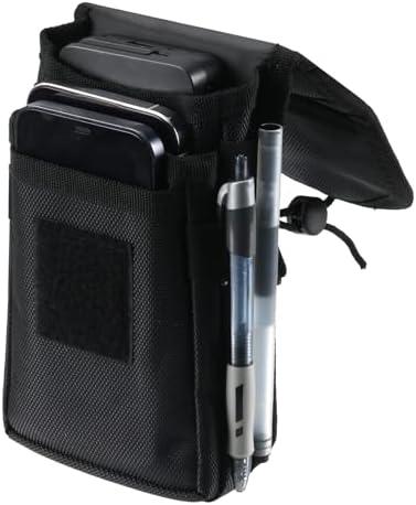 Large Smartphone Pouch, Phone Belt Pouch,Tactical Phone Holster, Multi-Purpose Tool Holder, Tactical Carrying Case Card Holder, Belt Loop Men’s Waist Pocket for Hiking, Camping