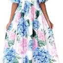 Sissyaki Women's Floral Maxi Dress 2026 Summer Spring Wedding Guest Dress, XL