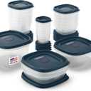 Rubbermaid EasyFindLids Food Storage Containers in Special-Edition Insignia Blue, 42 Piece
