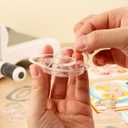 Briartw 12pcs Clear Plastic 3D Shaker Covers with Cutting Dies for Shaker Card Making,0.32" Height Number 1 Shaker Blisters Can Fill Glitter,Confetti for Birthdays,Anniversaries,Holiday Wishes