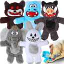 Bzonsmart Dog Squeaky Toys Tough Plush Chew Toys Bundle for Small Medium Large Dogs Interactive Dog Toys to Keep Them Busy Durable Puppy chew Toys for Teething Chewing Playing Training