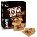Sugar In The Raw Turbinado Cane Sugar Packets, 25 Ct, Pure, All-Natural Turbinado Sugar, Non-GMO Project Verified, Kosher, Vegan and Gluten Free, No BB Date