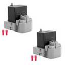 TSD2 W10189190 Relay/Overload and W10662129 Compressor Run Capacitor Compatible for Whirl-Pool Ken-More Elec-trolux by MIFLUS,2PCKS