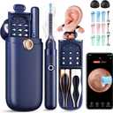 Ear Wax Removal, Ear Cleaner with Camera 1296P HD,Visual Ear Cleaner with 6 LED Lights and Flexible Tip,FSA HSA Eligible Items,Safe Ear Wax Removal Kit with Camera,Ear Cleaning Tool for Family Gifts (Black)