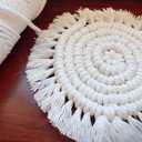 Flipped 100% Natural Macrame Cotton Cord, 6mm x 55 Yards Twine String Colored Cotton Rope Craft Cord for DIY Crafts Knitting Plant Hangers Christmas Wedding Decor (Beige, 6mm55yards)