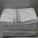 VidaFete Table Cloth 10 Pack 90 * 156inch Rectangle Tablecloth Polyester, Stain Wrinkle Resistant Polyester Dining Table Cover for Kitchen Dinning Party Wedding Rectangular Tabletop Decoration(White)