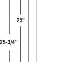 Prime-Line FM 2520 25 In. x 3/8 In. Spiral Non-Tilt Balance, Red Tip (Single Pack), Aluminum